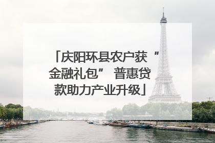庆阳环县农户获“金融礼包” 普惠贷款助力产业升级