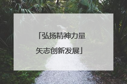 弘扬精神力量 矢志创新发展