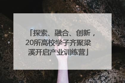 探索、融合、创新，20所高校学子齐聚梁溪开启产业训练营