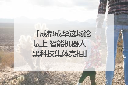 成都成华这场论坛上 智能机器人黑科技集体亮相