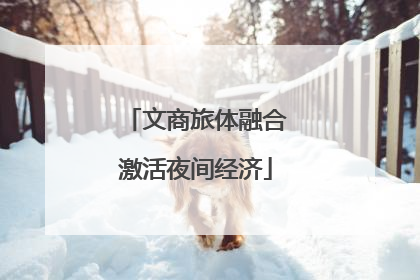 文商旅体融合激活夜间经济