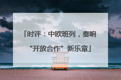 时评：中欧班列，奏响“开放合作”新乐章