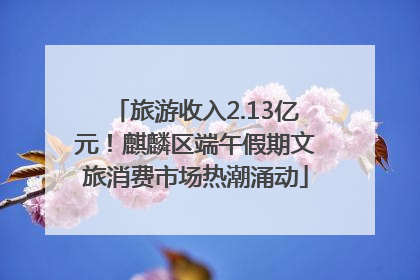 旅游收入2.13亿元！麒麟区端午假期文旅消费市场热潮涌动