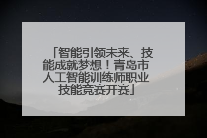 智能引领未来、技能成就梦想！青岛市人工智能训练师职业技能竞赛开赛