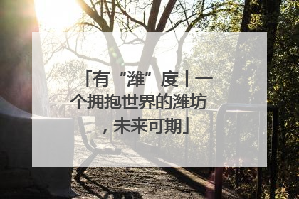 有“潍”度丨一个拥抱世界的潍坊，未来可期