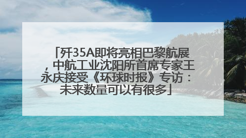 歼35A即将亮相巴黎航展，中航工业沈阳所首席专家王永庆接受《环球时报》专访：未来数量可以有很多