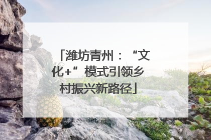 潍坊青州：“文化+”模式引领乡村振兴新路径