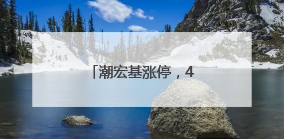 潮宏基涨停，4机构现身龙虎榜