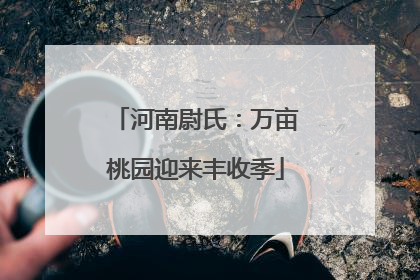 河南尉氏：万亩桃园迎来丰收季