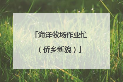 海洋牧场作业忙（侨乡新貌）