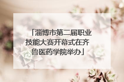淄博市第二届职业技能大赛开幕式在齐鲁医药学院举办