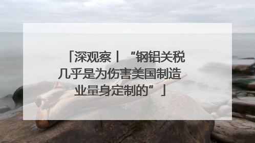 深观察丨“钢铝关税几乎是为伤害美国制造业量身定制的”