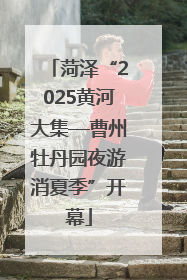菏泽“2025黄河大集—曹州牡丹园夜游消夏季”开幕