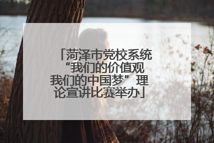 菏泽市党校系统“我们的价值观 我们的中国梦”理论宣讲比赛举办