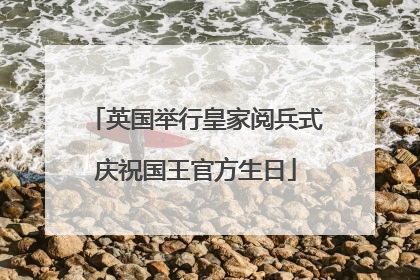 英国举行皇家阅兵式庆祝国王官方生日