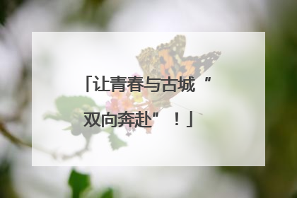 让青春与古城“双向奔赴”！