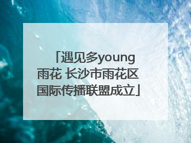 遇见多young雨花 长沙市雨花区国际传播联盟成立