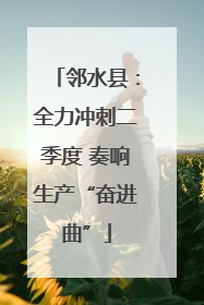 邻水县：全力冲刺二季度 奏响生产“奋进曲”