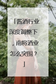 酱酒行业深度调整下，南将酒业怎么突围？
