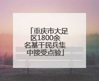 重庆市大足区1800余名基干民兵集中接受点验