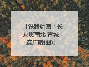 铁路调图：长龙贯南北 青城连广陵(图)