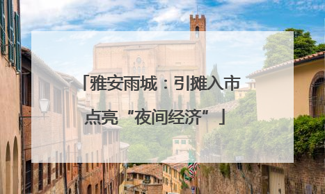 雅安雨城：引摊入市 点亮“夜间经济”