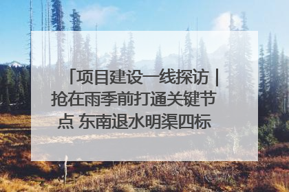 项目建设一线探访｜抢在雨季前打通关键节点 东南退水明渠四标段项目顺利完工