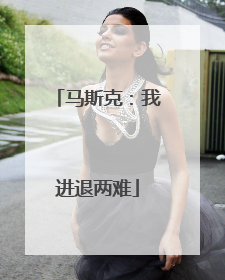 马斯克：我进退两难