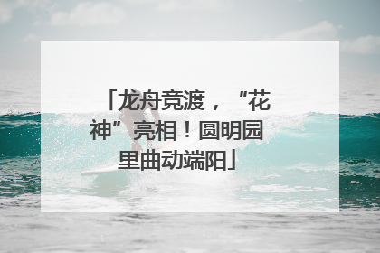 龙舟竞渡，“花神”亮相！圆明园里曲动端阳