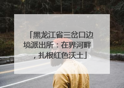 黑龙江省三岔口边境派出所：在界河畔，扎根红色沃土