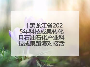 黑龙江省2025年科技成果转化月石油石化产业科技成果路演对接活动在大庆举办