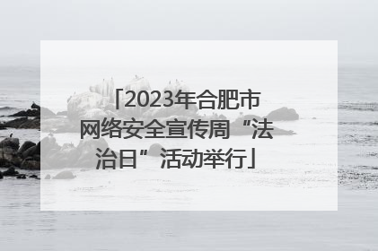 2023年合肥市网络安全宣传周“法治日”活动举行