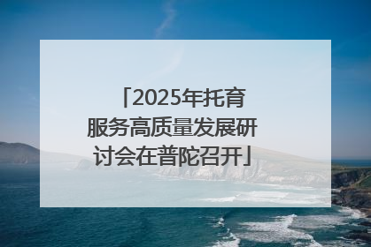 2025年托育服务高质量发展研讨会在普陀召开