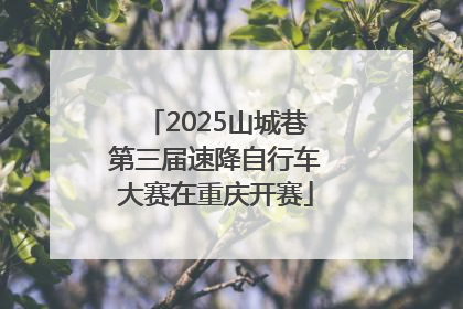2025山城巷第三届速降自行车大赛在重庆开赛