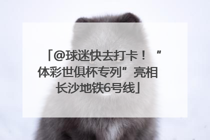 @球迷快去打卡！“体彩世俱杯专列”亮相长沙地铁6号线