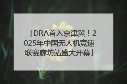 DRA首入京津冀！2025年中国无人机竞速联赛廊坊站盛大开幕