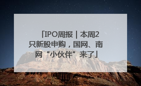 IPO周报｜本周2只新股申购，国网、南网“小伙伴”来了