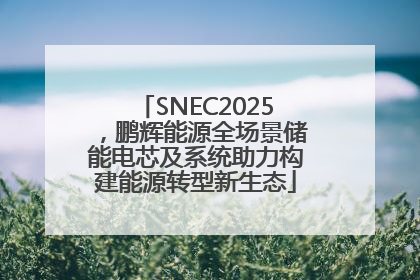 SNEC2025，鹏辉能源全场景储能电芯及系统助力构建能源转型新生态